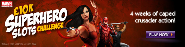 super-hero-slots-challenge Get down to Circus Casino now and take part in the Superhero slots challenge!